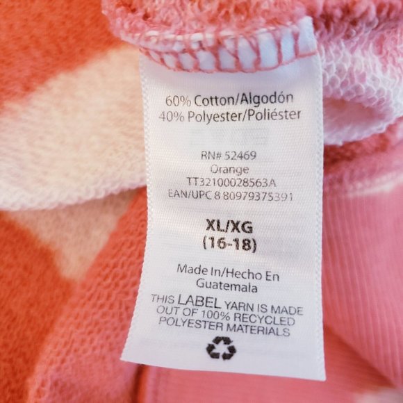 Time & Tru Womens XL Sweatshirt Pink Handcraft Tie-Dyed Graphics Side Slits - Picture 12 of 15